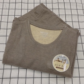 有加大码 圆领加厚打底秋衣秋裤 男士 庄泰7613羊绒蚕丝御寒保暖套装