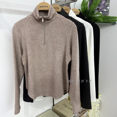 庄泰7932女高领半拉链保暖打底衫