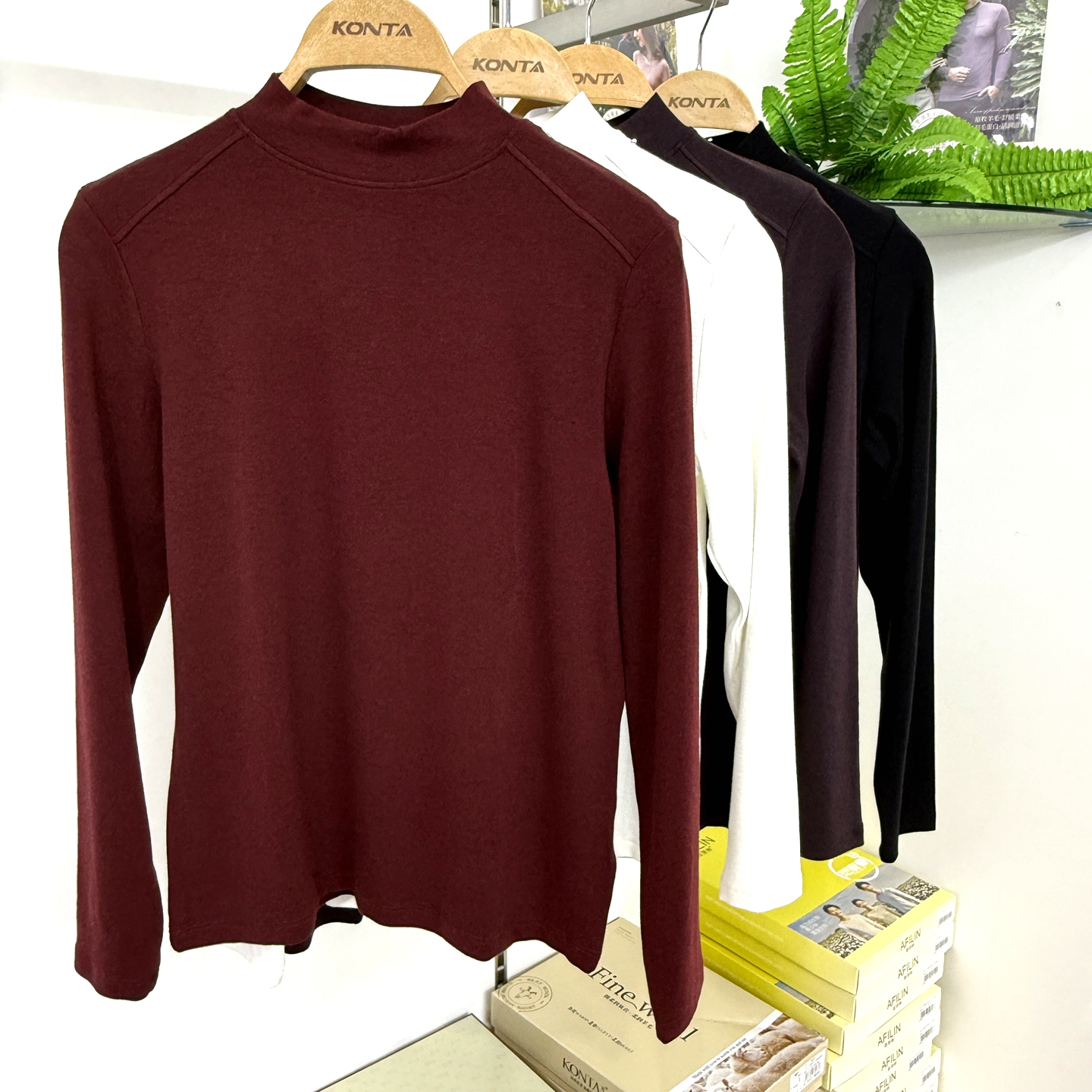 庄泰7311女士半高领打底衫