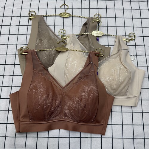 茜丝柔无钢圈乳胶聚拢文胸