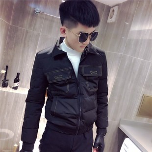 社会人小码冬装棉衣男矮个子XS号紧身羽绒棉服精神小伙棉袄短外套