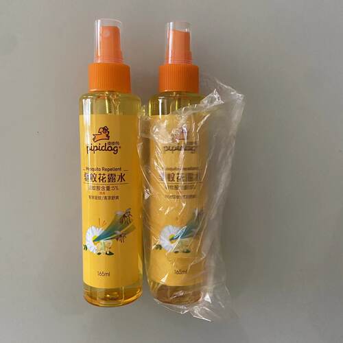 皮皮狗驱蚊花露水165ml喷雾