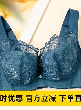 绯格贝缇CDE薄款显小软钢圈调整型文胸G4500大胸收副乳聚拢内衣女