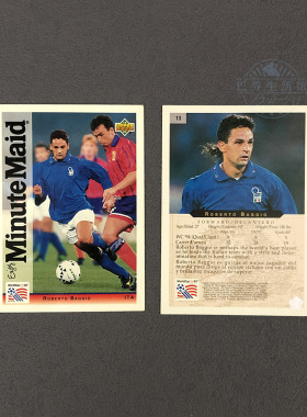官方球星卡1994世界杯upper deck亚德巴乔baggio 美汁源英德版 13
