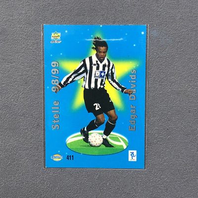 411戴维斯stelle尤文图斯98/99球星卡MC足球官方MUNDI CARDS
