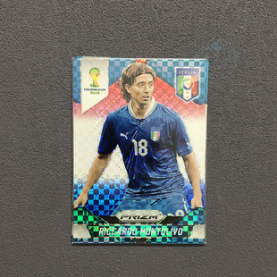 球星卡prizm世界杯2014帕尼尼panini 意大利 蒙特利沃 红白蓝折射