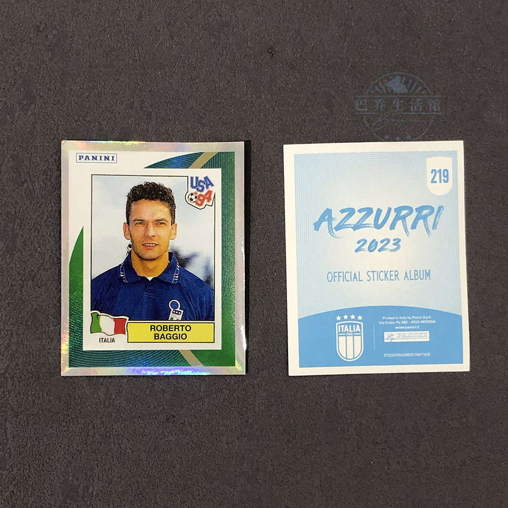 巴乔传奇贴纸意大利世界杯panini足球迷官方正品帕尼尼球星卡2023