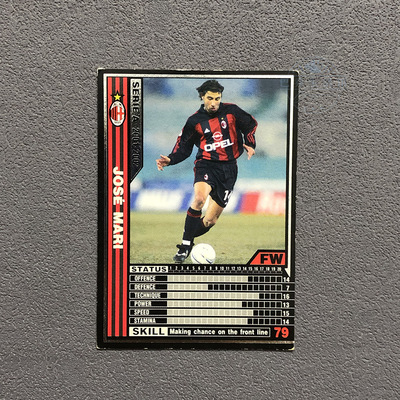 A23何塞毛里ac米兰panini帕尼尼2001球星卡2002意甲WCCF官方足球