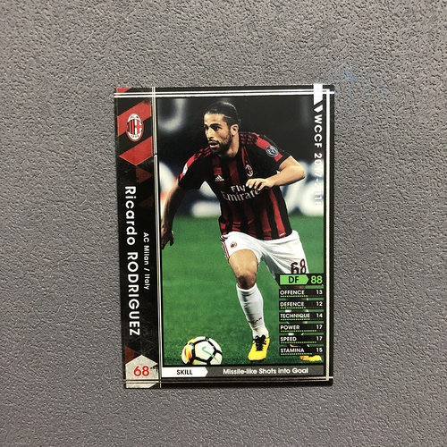 102罗德里格斯ac米兰panini帕尼尼2017球星卡2018意甲WCCF官方足