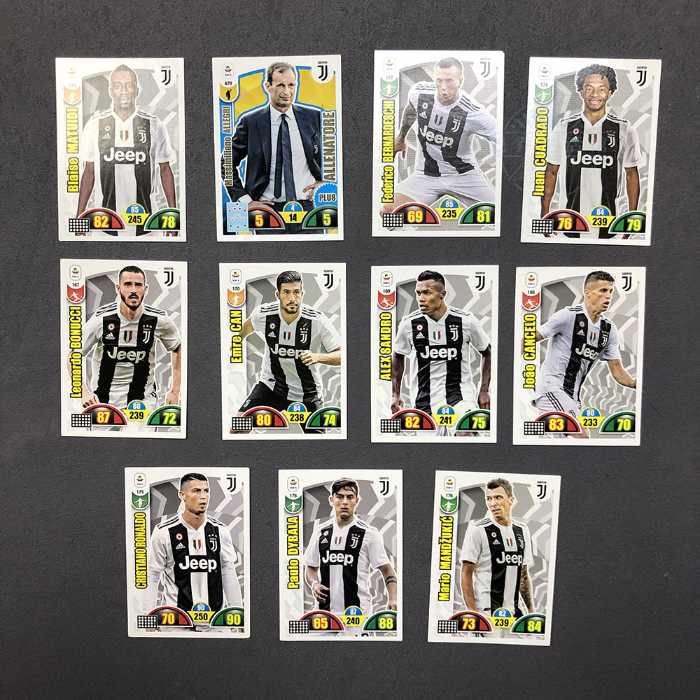 尤文图斯Panini帕尼尼2018球星卡2019大利意甲c罗迪巴拉曼朱基奇