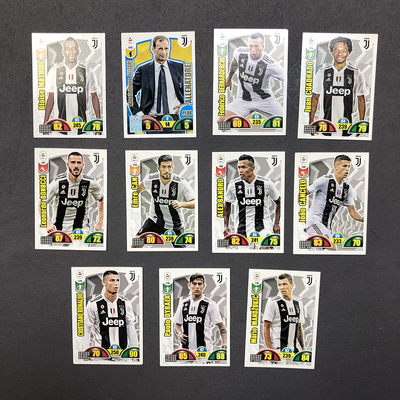 尤文图斯Panini帕尼尼2018球星卡2019大利意甲c罗迪巴拉曼朱基奇