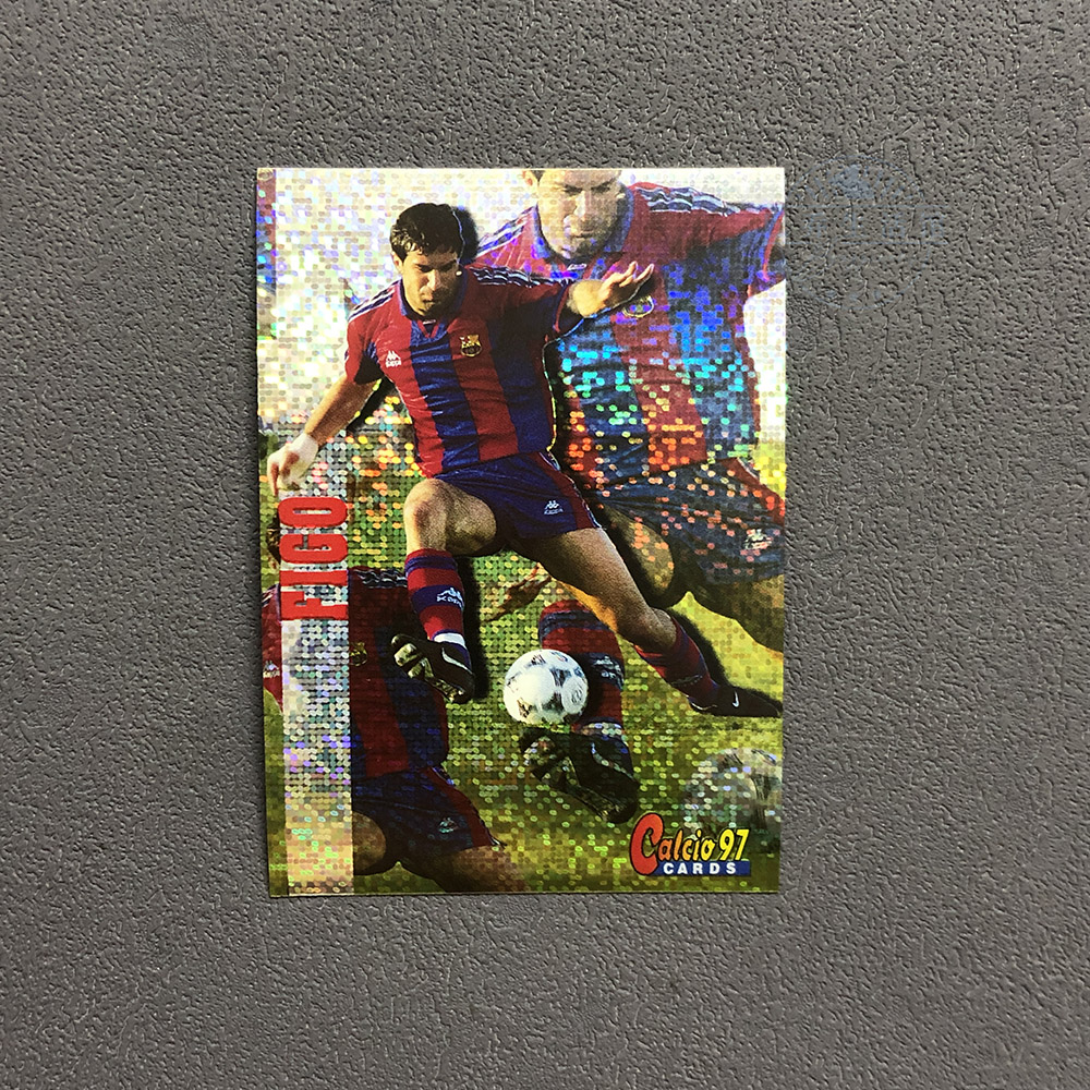 巴塞罗那菲戈figo官方球星卡欧版1996意甲97足球1997帕尼尼特卡闪