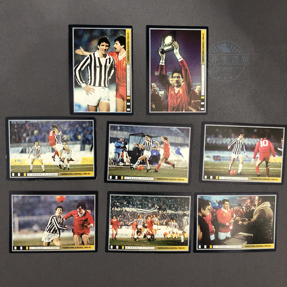 尤文图斯球星卡贴纸帕尼尼panini意甲足球欧洲超级杯1984/1985