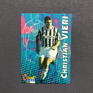 维埃里 官方球星卡尤文图斯欧版1996意甲97足球1997帕尼尼panini