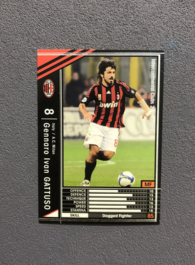 217加图索 ac米兰panini帕尼尼2008球星卡2009意甲WCCF官方足球
