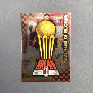 百年荣耀M9标志ac milan球星卡ac米兰Panini帕尼尼意甲2000特卡