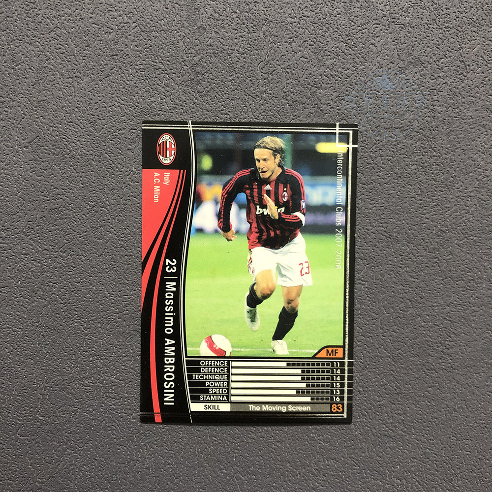 231安布罗西尼ac米兰panini帕尼尼2007球星卡2008意甲wccf官方足