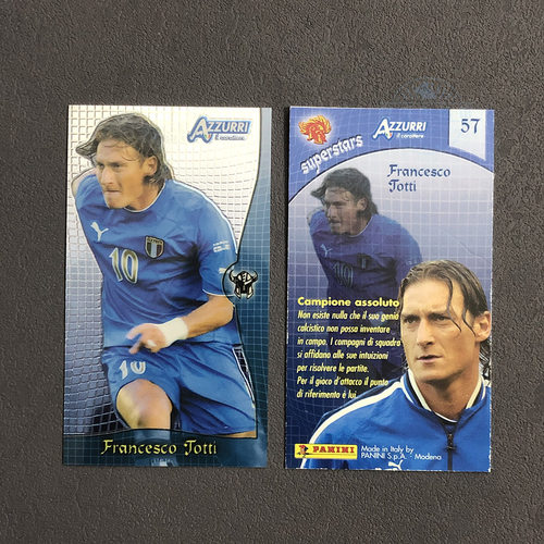 托蒂 totti 57 Panini帕尼尼2004意大利国家队AZZURRI球星卡官方