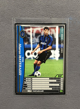 马特拉齐国际米兰panini帕尼尼2002球星卡2003意甲WCCF官方足球迷