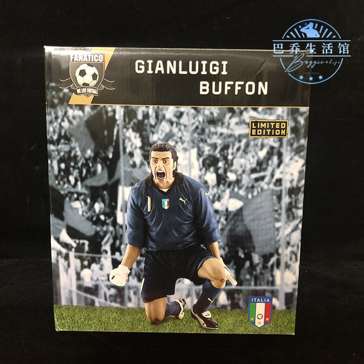 限量FANATICO正版足球人玩偶公仔2006世界杯意大利盒装布冯buffon