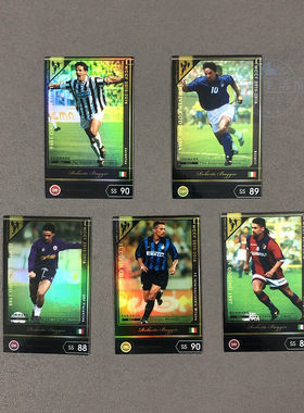 球星卡WCCF日本版帕尼尼hole意大利巴乔尤文图斯footista重印版