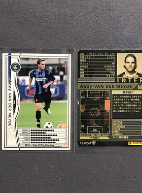 范德梅德国际米兰panini帕尼尼2004球星卡2005意甲WCCF官方足球迷