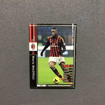 142巴洛特利ac米兰panini帕尼尼2013球星卡2014意甲WCCF官方足球