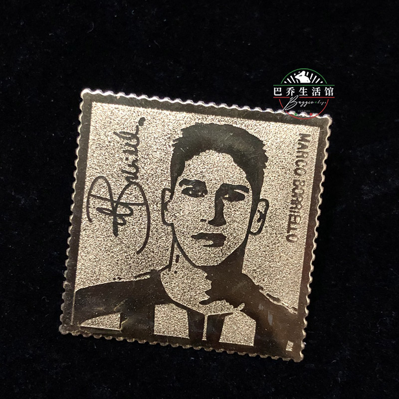 2003/04赛季 ac米兰milan足球意大利意甲金箔纪念品 博列洛
