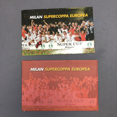 ac米兰2002/2003超级杯 邮折册邮票戳首日封明信片舍甫琴科官方军