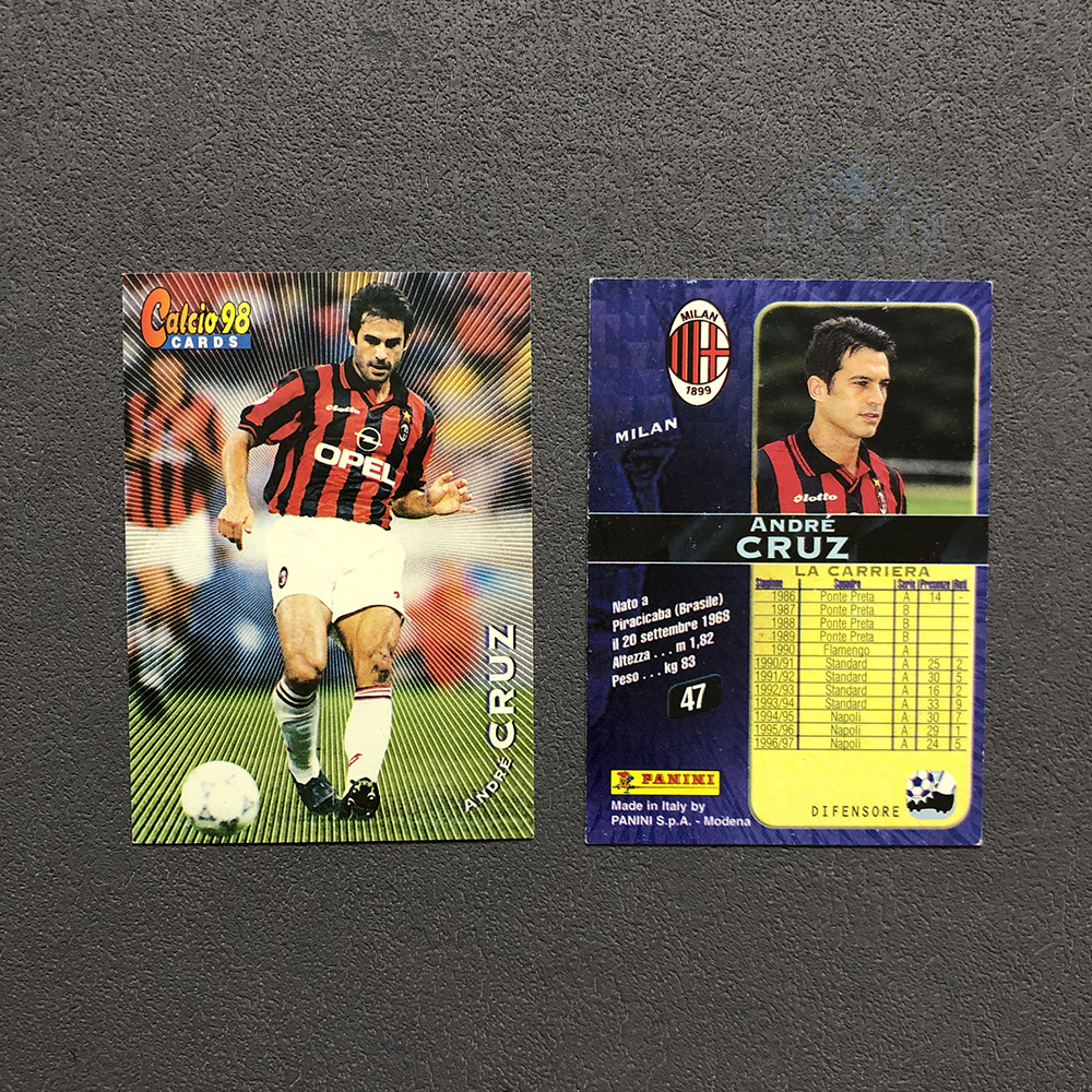 官方球星卡ac米兰欧版1997意甲98