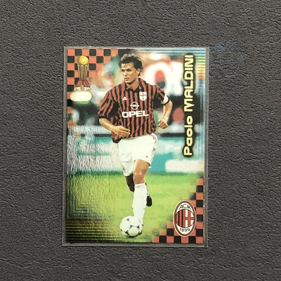 保罗马尔蒂尼M15球星卡ac米兰Panini帕尼尼意甲2000百年特maldini