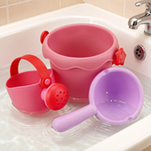 婴儿宝宝洗澡玩具男女孩小水壶花洒戏水套装 儿童勺子水桶泡澡玩具