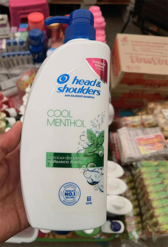 泰国海飞丝洗发水薄荷深层去屑控油止痒清爽柔顺冰凉大瓶真品包邮