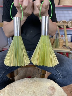 小篾匠师傅做的手工锅刷竹刷子刷锅神器厨房好帮手