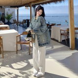 【大货】工艺磨破牛仔甜酷简约风外套26026-P175-K288，女装短外套，2C075