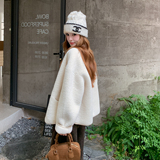 新品主推款大货简约风皮毛一体加厚外套907-P185-K278，女装皮草，菡迪欧娜