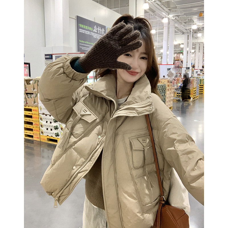 新品 主推现货 卡其色羽绒服50绒 2C075-280-P215控318图片