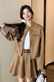新品附买家秀高级感盐系穿搭+半身裙套装225A-P175-K248，女装套装/套裙，2C075