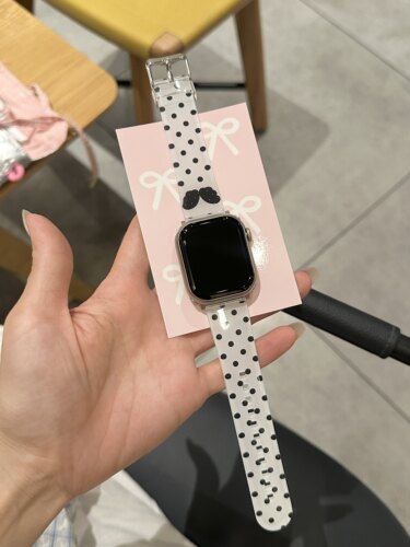 波点天使适用苹果手表s11/10表带s9表带华为fit4表带小米9pro表带