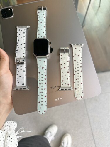 星星ins适用苹果手表s11/10表带s9表带华为fit4表带小米9pro表带