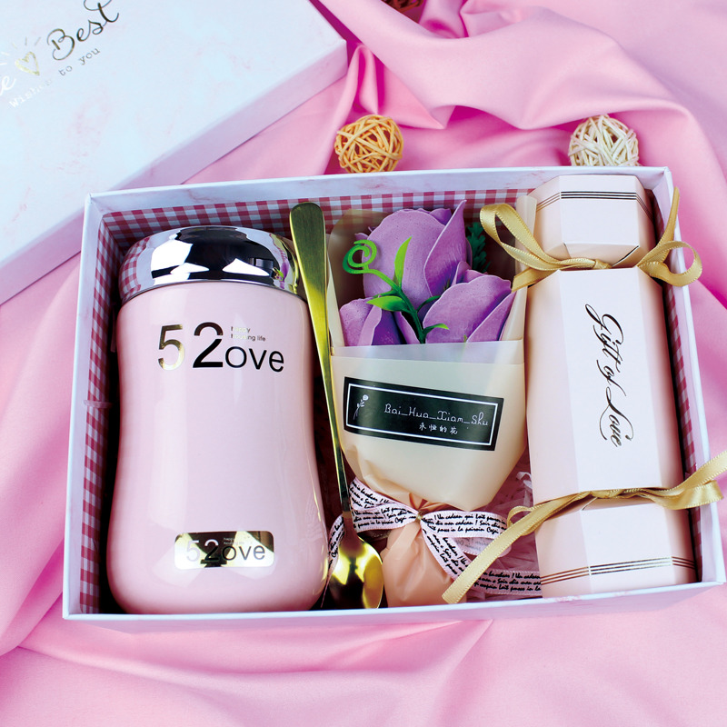 创意情侣对杯马克杯高颜值送女朋友结婚纪念日生日礼物陶瓷杯有盖