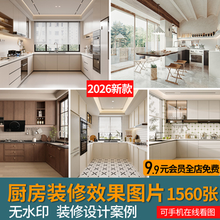 厨房装修设计效果图片现代简约小户型开放式家装北欧轻奢整体橱柜