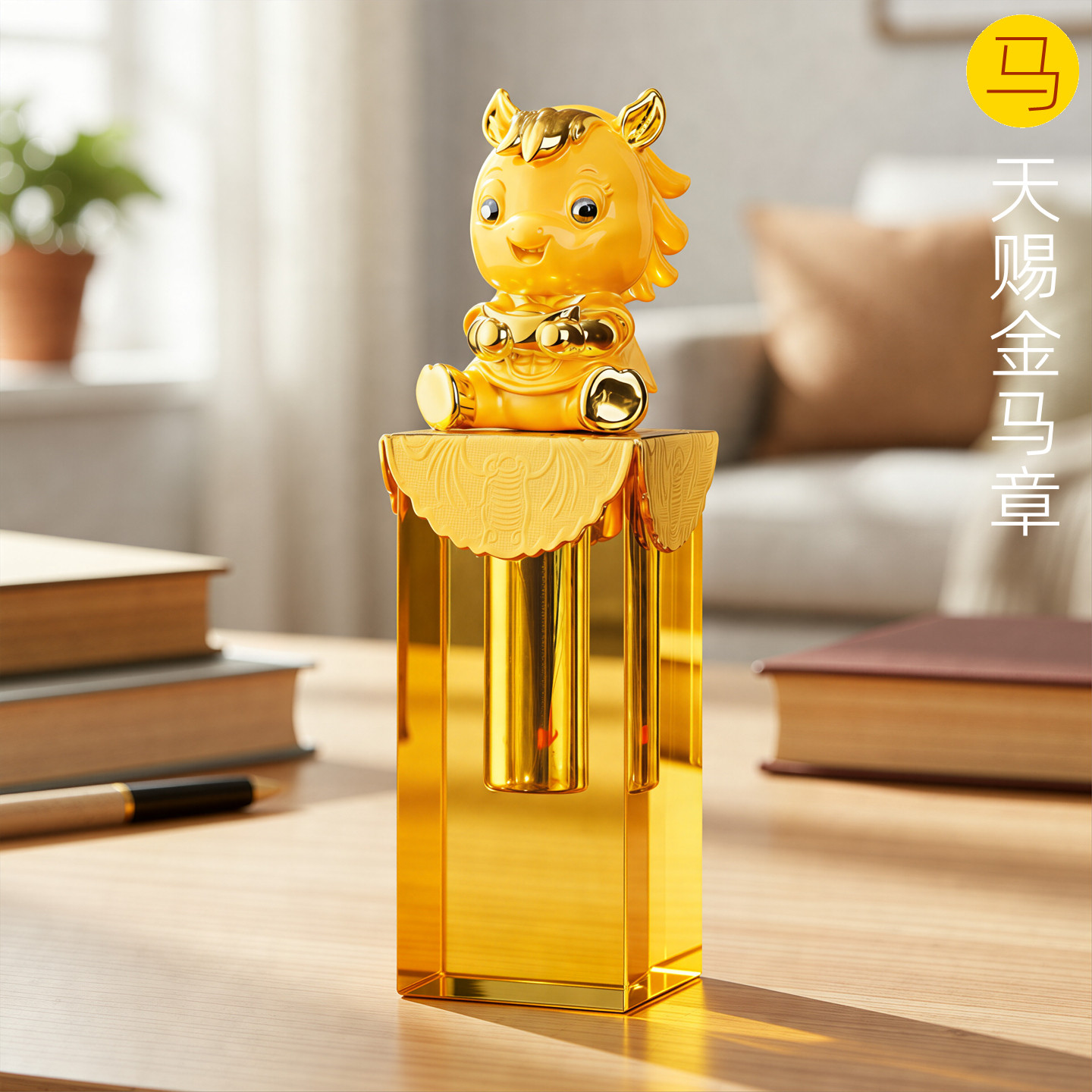 吉祥童子宝宝出生礼物定制胎毛章脐带章婴幼儿纪念品天赐金马2026