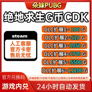 PUBGG币绝地求生G币金币吃鸡gb游戏币皮肤点卷官方CDK充值兑换码