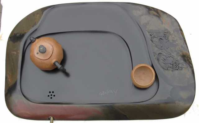 歙硯龍尾硯石材新中式茶盤石頭茶台高級天然石雕茶海簡約仿古茶具在類目 餐飲具, 茶具, 茶盤中 - 來自Buy2taobao.com提供專業的淘寶代購服務