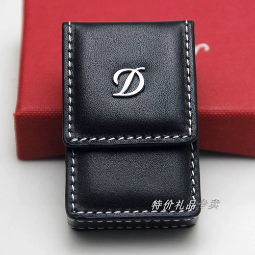 Оригинальная черная зажигалка, кожаный защитный чехол