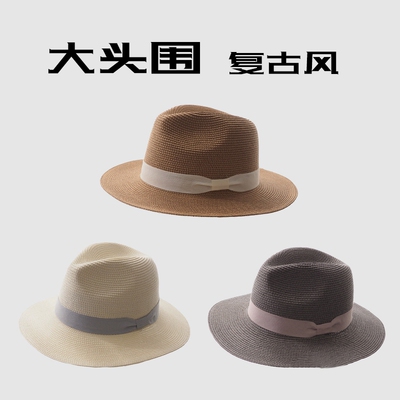 草帽旅游户外复古男女夏季