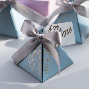 新款结婚糖盒婚庆喜糖盒抖音创意欧式小清新婚礼盒子网红精致纸盒