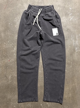 LIFEGOESON 25AW Batik Washed Trousers蜡染灰洗水长裤卫裤 厚款