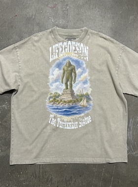 LIFEGOESON Sculpture of a TurfF**ker T-shirt草皮野人雕像短袖